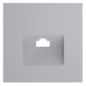 Накладка для розетки компьютерной RJ45 кат.6 и розетки телефонной RJ11 кат.3 S70 серый
