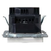 Штепсельная розетка встраиваемая IEK BRITE 16А BR-R14-16-U21-D31-K36 РЮш10-2-БрЖ с з/к и шторками с USB A+A 3,1А жемчуг
