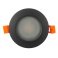 Встраиваемый светильник без лампы DENKIRS FACET DK3016-BK GU10 черный круглый IP65