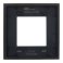 Рамка стеклянная 1 пост IEK SKANDY SK-M12-G-K53 SK-F21G графит