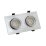 Встраиваемый светильник без лампы DENKIRS BILLUM DK3022-CM 2xGU10/GU5.3 серый прямоугольный