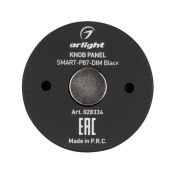 Панель накладная Knob 028334 SMART-P87-DIM Black (3V, 1 зона, 2.4G)
