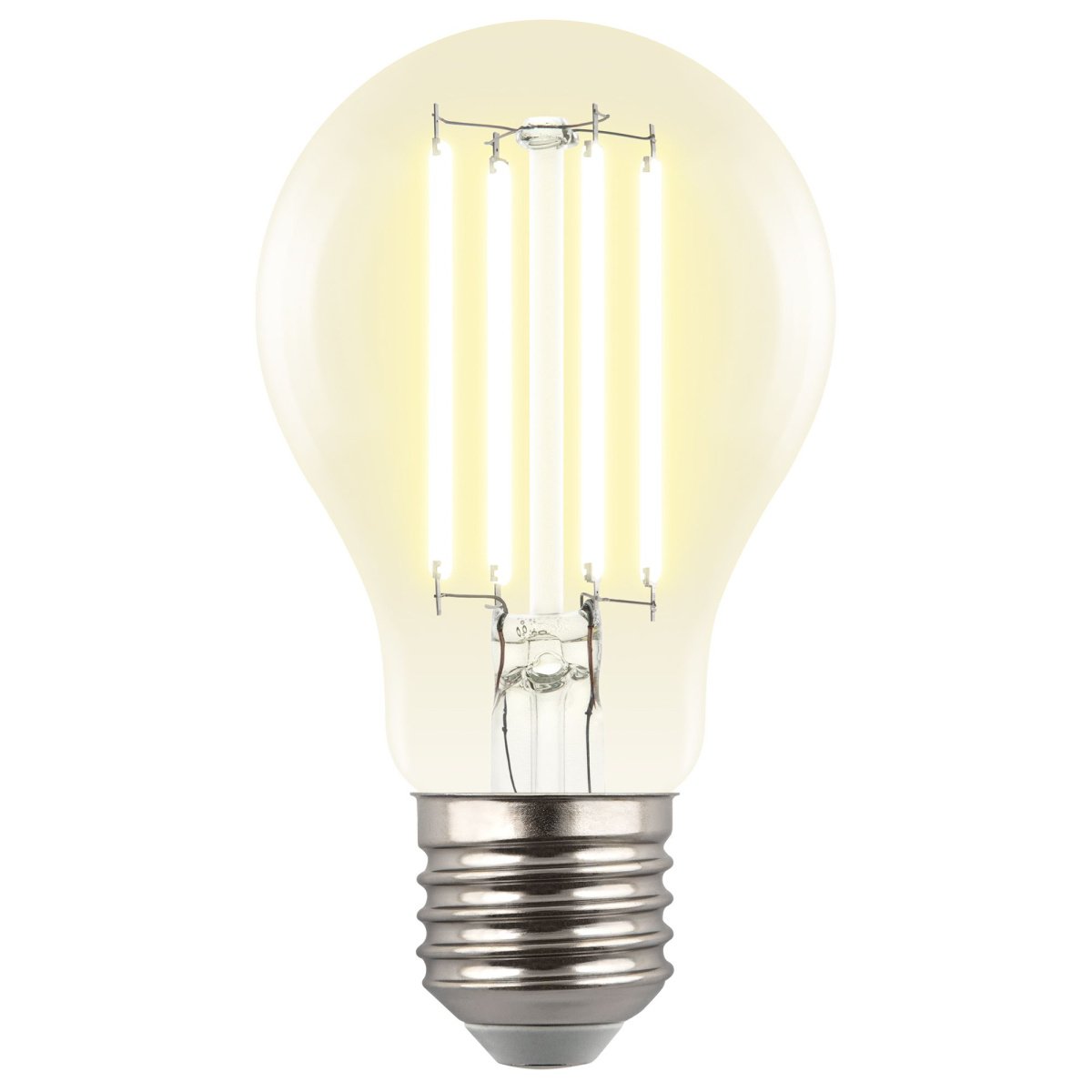 светодиодная лампа шар  A60 Белый теплый  5W UL-00011932 LED-A60-5W-3000K-E27-CL GLY01TR Яркая A++