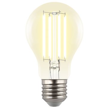 светодиодная лампа шар  A60 Белый теплый  5W UL-00011932 LED-A60-5W-3000K-E27-CL GLY01TR Яркая A++