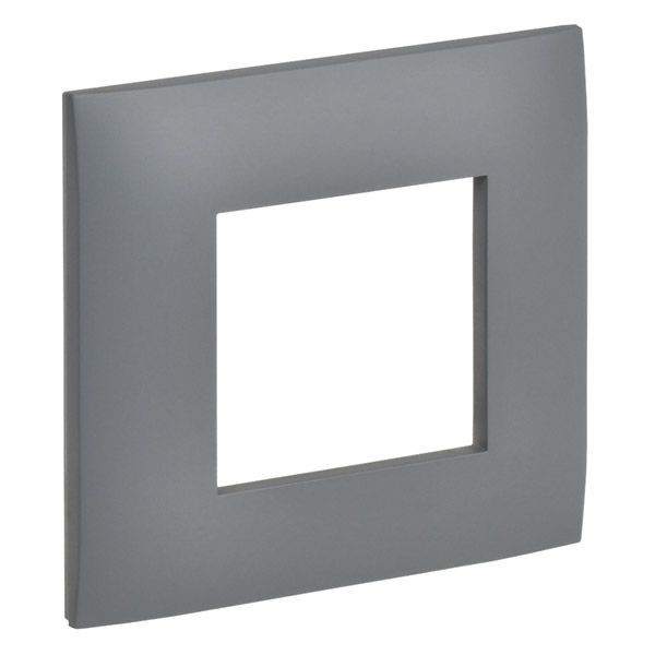 Рамка пластик 1 пост IEK SKANDY SK-M12-K03 SK-F01Gr серый