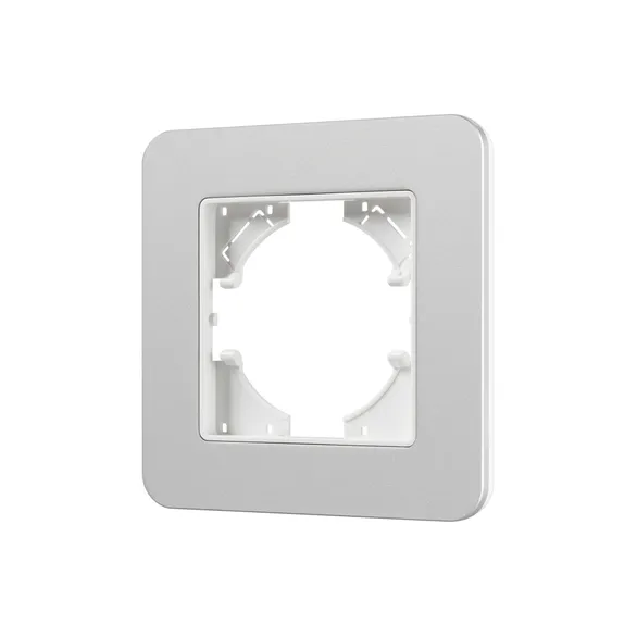 Рамка металлическая 1 пост Arlight AKIRY 049684 FRM-AKIRY-SFAL-1-SR серебристый