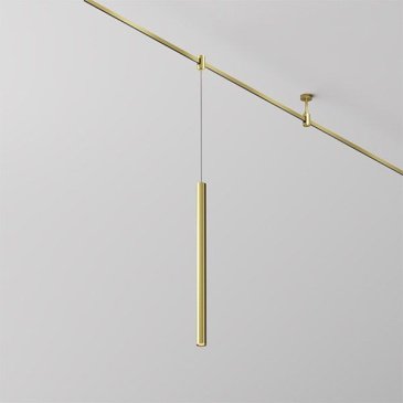 Трековый подвесной светильник 5W Белый теплый TR156-1-5W3K-BS Фокус / Focus Led Flarity IP20 латунь