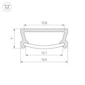 алюминиевый профиль KLUS TM-2000 (CT) ANOD 017796