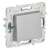 Выключатель встраиваемый одноклавишный IEK SKANDY SK-V10-0-10-K23 SK-V01S серебряный