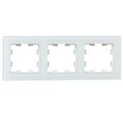 Рамка стеклянная 3 поста IEK BRITE BR-M32-G-31-K01 РУ-3-2-Бр белый матовый