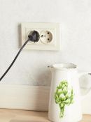 Штепсельная розетка встраиваемая двойная IEK BRITE 16А BR-R24-16-K10-F РСш12-3-БрКр с з/к и шторками в сборе бежевый