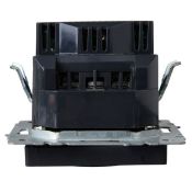 Штепсельная розетка встраиваемая IEK BRITE 16А BR-R14-16-U21-D21-K53 РЮш10-1-БрГ с з/к и шторками с USB A+A 2,1А графит