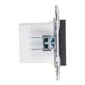 Розетка встраиваемая USB IEK SKANDY A+A 3,1А SK-U21-D31-K48 SK-R15T титан