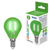 лампа декоративная шар  G45 Зеленый 5.0W UL-00002987 LED-G45-5W/GREEN/E14 GLA02GR