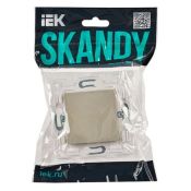 Заглушка c суппортом SK-C01B бежевый SK-PL10-K10 SKANDY IEK
