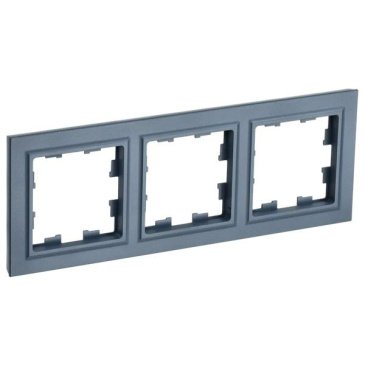 Рамка пластик 3 поста IEK BRITE BR-M32-K35 РУ-3-БрМ маренго