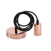 подвес Vintage 058-094 SUN-LUMEN 1/ E27 ROSE GOLD черный провод подвес Vintage 058-094 SUN-LUMEN 1/ E27 ROSE GOLD черный провод