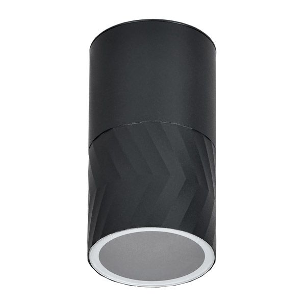 светильник IEK LIGHTING без лампы 5110 LT-UPU0-5110-GU10-1-K02 IP65 цилинд накладной черный