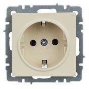 Штепсельная розетка встраиваемая IEK BRITE 16А BR-R11-16-K10 РС11-1-0-БрКр с з/к без з/ш бежевый
