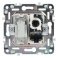Розетка встраиваемая комбинированная IEK SKANDY SK-AK20-1-K02 SK-A14Bl TV+RJ45 кат.5E черный