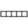 Рамка пластик 5 постов Arlight FRM-NOBE-SFPL-5-BK 054228 черный