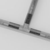 Коннектор прямой накладной  Gravity TRA004C-21S чёрный