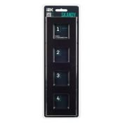 Рамка металлическая 4 поста IEK SKANDY SK-M42-M-K02 SK-F34Bl черный