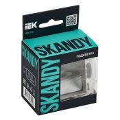светильник Белый дневной 1W SK-L01N металл никель SK-FL20-K50 SKANDY IEK встраиваемый в подрозетник