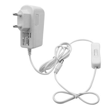 сетевой адаптер (AC-DC)  12V  0.5A  6W 03-16 Apeyron белый корпус с выключателем IP44