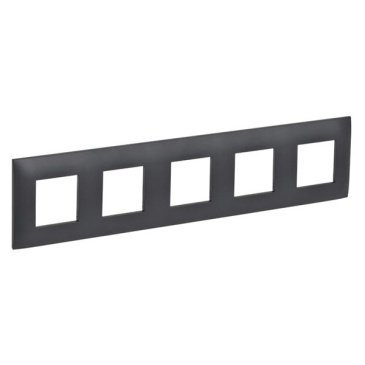 Рамка пластик 5 постов IEK SKANDY SK-M52-K48 SK-F05T титан