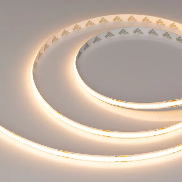 Светодиодная лента Белый теплый CSP 24V   8W/m 320Led/метр 039023(1) COB-X320-8mm 2700K