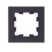 Рамка пластик 1 пост IEK BRITE BR-M12-44-K53 РУ-1-БрГ-44 графит IP44