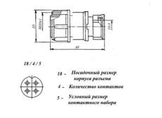 Соединитель 2РМДТ18КПЭ4Г5В1В розетка