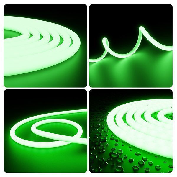 Светодиодная лента Зеленый 2835 24V 14.4W/m 120Led/метр 00-328 термостойкая IP68 Светодиодная лента Зеленый 2835 24V 14.4W/m 120Led/метр 00-328 термостойкая IP68