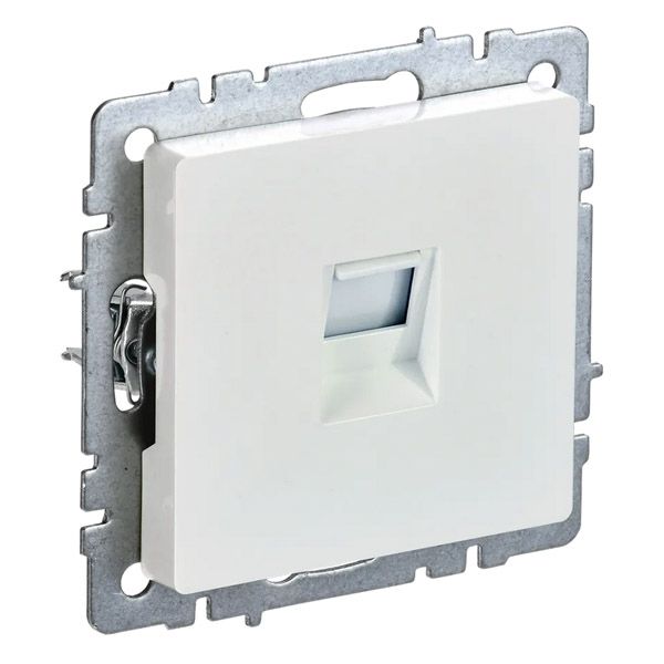 Розетка встраиваемая компьютерная IEK BRITE BR-K10-2-K36 РК11-БрЖ RJ45 кат.6 жемчуг
