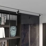 Трековый светильник однофазный   9W Белый-MIX SMART SPOT DK8010-BK IP20 на шинопровод управляемый черный