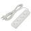 удлинитель без заземления Uniel UL-00009988 S-CU4-3 WHITE 3м Ultra