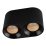 Накладной светильник DENKIRS без лампы RODVIG DK3096-BK+BR 2xGU5.3 фигурный черный/бронзовый