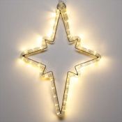 украшение из дюралайта  2.5W ЗВЁЗДОЧКА   Белый теплый 025314 ARD-STAR-M3-380x250-36LED IP65