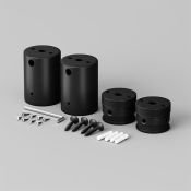 Держатель для гибкого неона Maytoni NEMO 201154 для двухстороннего накладного монтажа неона 360° D18 черный