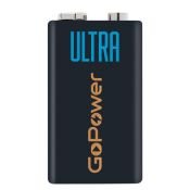 Батарейка 9V 6LR61 крона ULTRA GoPower
