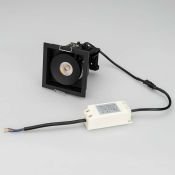 Встраиваемый светильник   9W Белый теплый 028149 CL-SIMPLE-S80x80-9W 45deg 220V IP20 поворотный квадратный черный