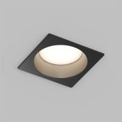 Встраиваемый светильник без лампы DENKIRS DEEP DK3104-BK GU5.3 черный квадратный IP65