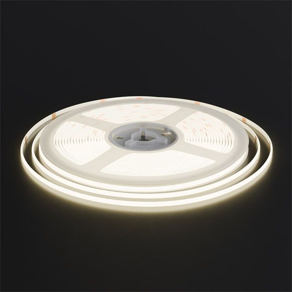 Светодиодная лента Белый дневной COB 24V  7W/m 384Led/метр 00-379 PRO 3мм IP20