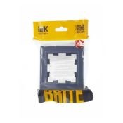 Рамка пластик 1 пост IEK BRITE BR-M12-44-K35 РУ-1-БрМ-44 маренго IP44
