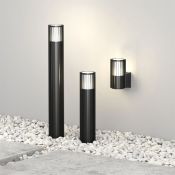 светильник DENKIRS без лампы FARSUN DK9722-BK 1хE27 220V IP65 цилиндр накладной черный