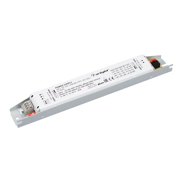 блок питания токовый (AC-DC) 250-400mA  40W 033334(1) ARJ-SP-40-LINEAR-PFC-HV-ADJ  металл