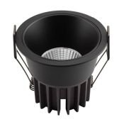 Встраиваемый светильник   7W Белый теплый DENKIRS GRENA DK4400-BK 220V IP20 круглый черный