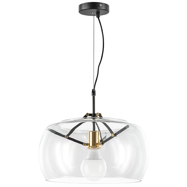 Люстра подвесная Lightstar без лампы 752010 ACQUARIO 1х40W E27 черный/золото