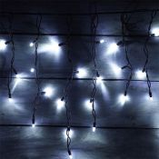 гирлянда БАХРОМА   7W Белый i-BR-3x0.5M-W/F черный провод каучук, с мерцанием 230V IP66